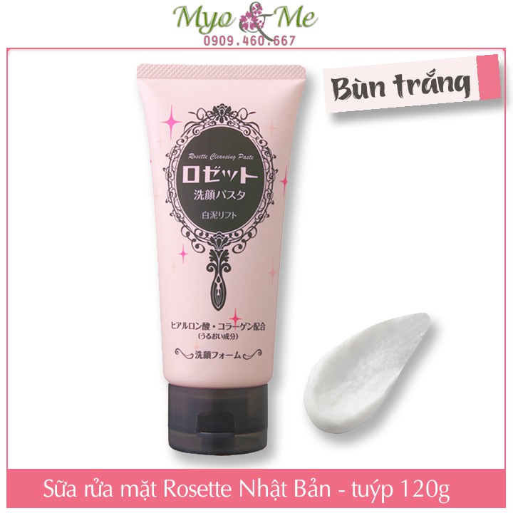 Sữa rửa mặt Rosette Nhật Bản từ đất sét - 120g