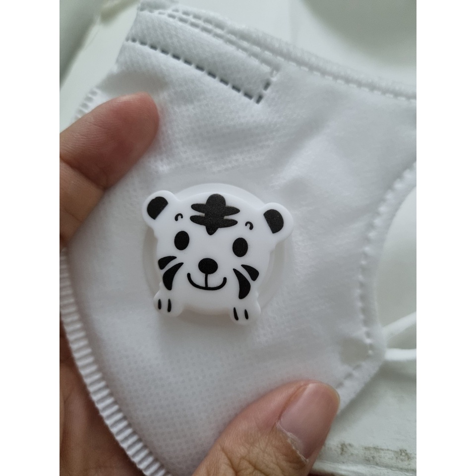 Khẩu trang y tế Optimise có van lọc hoạt hình cho bé