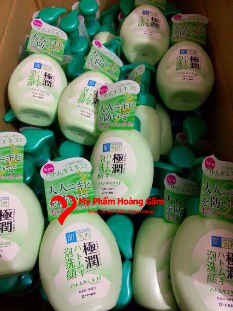 {Chính Hãng} Sữa Rửa Mặt Tạo Bọt Hada Labo 160ml Nhật Bản Có Vòi