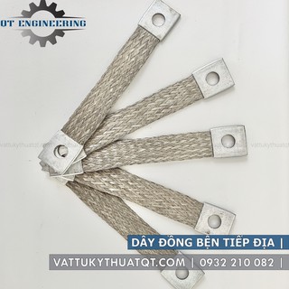 Dây đồng bện 2 đầu cốt thủy lực | Dài 200mm x Tiết diện 16/20/25 (mm2) [VATTUKYTHUATQT.COM]