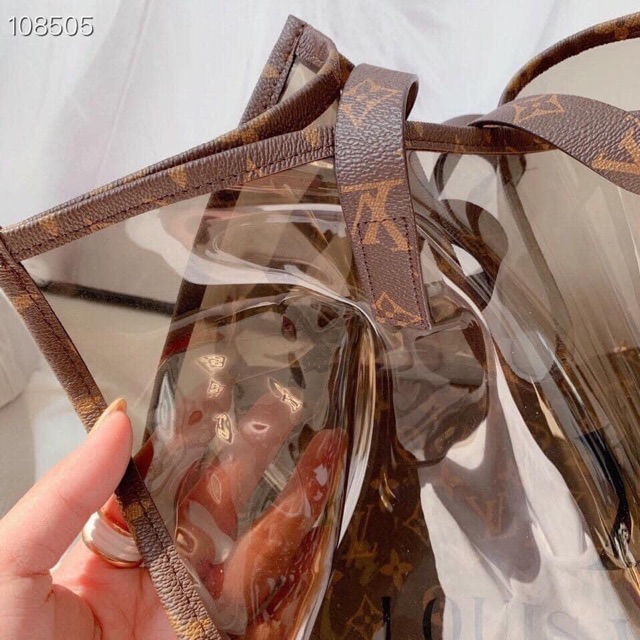 Túi nhựa trong tặng kèm ví 2in1