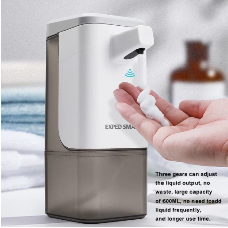 Set 2 Bình Đựng Xà Phòng Rửa Tay Cảm Biến Hồng Ngoại 600ml