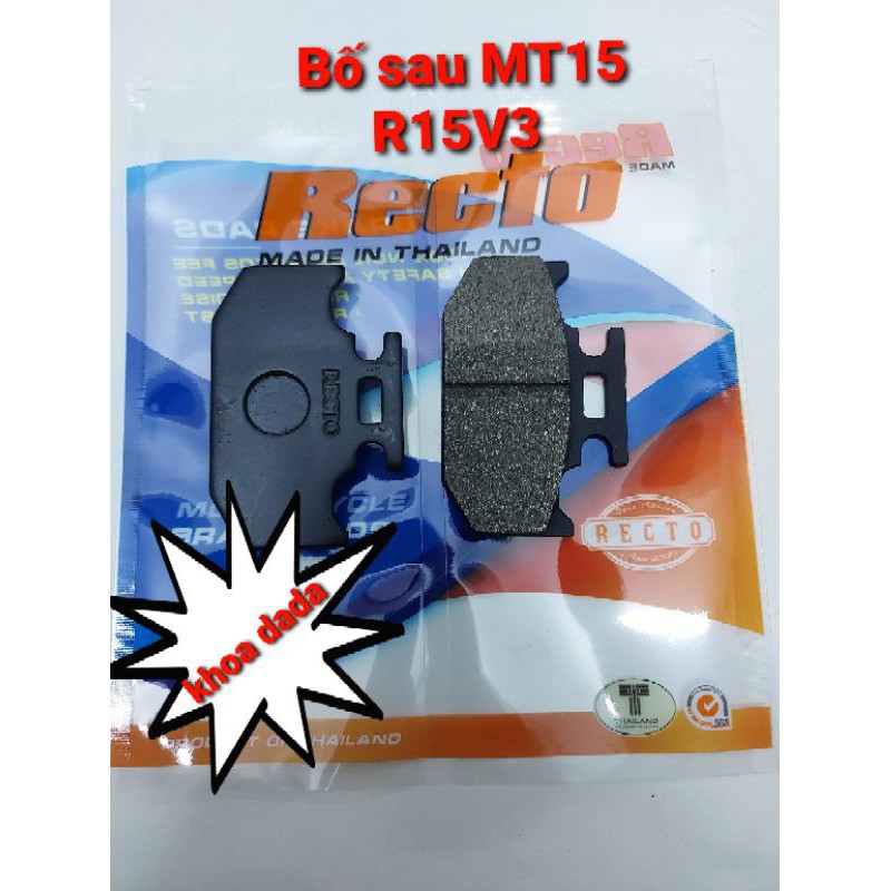 Bố thắng đĩa R15V3 RECTO, thái lan