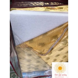 VỎ Gấm Re bọc đệm 3 tấm - vỏ nệm giao mầu ngẫu nhiên(inbox 5-7-9 cm)