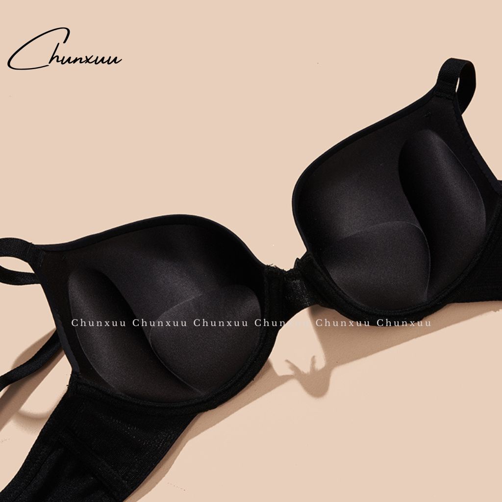 Áo lót nữ đúc su đệm vừa có gọng CHUNXUU, thiết kế đệm kép siêu nâng đẩy ngực - AV30