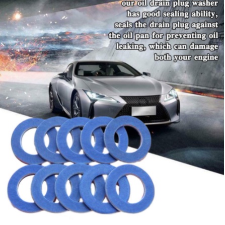 Vòng Đệm kín thay dầu hộp nhớt xe hơi ô tô Toyota đồng kẽm thau 90430-12031 long đền ron gioăng lót bulong đai ốc tán