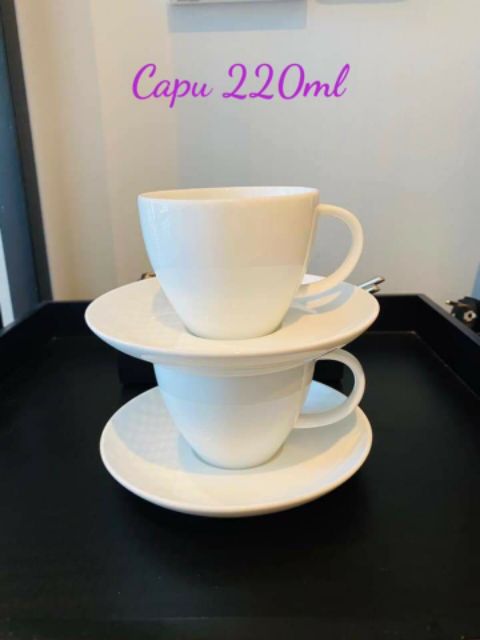 Set Cốc capuchino 220ml kèm đĩa