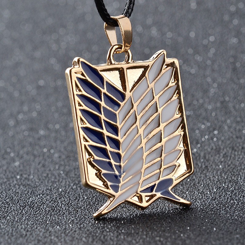 Attack on Titan Investigative Corps Logo Necklace Wings of Freedom Pendant