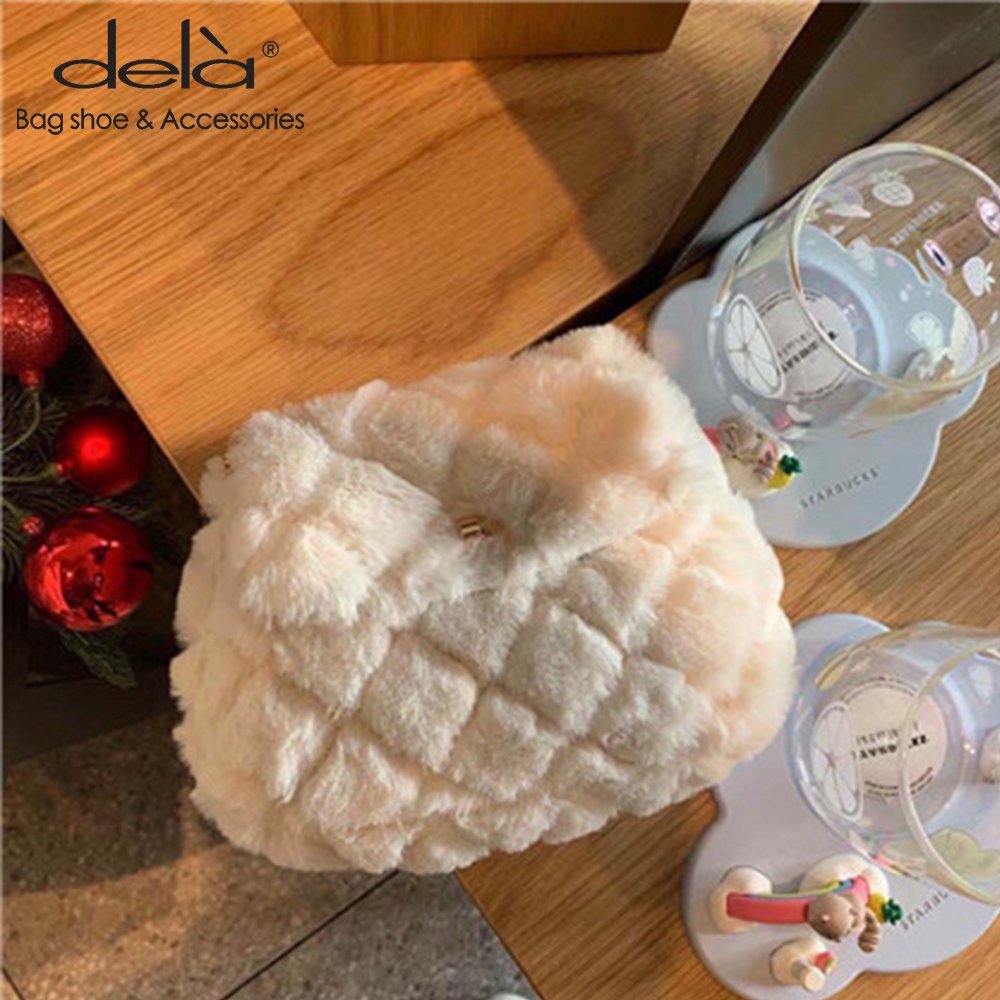 Dela Túi Đeo Chéo mini Hình Đám Mây Đính Đá Thời Trang Xuân Hè Cho Nữ