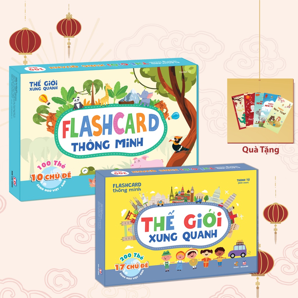 Flashcard cho bé - Bộ thẻ học thông minh Glenn Doman Thế Giới Xung Quanh mới - Song ngữ (0 - 6 tuổi)