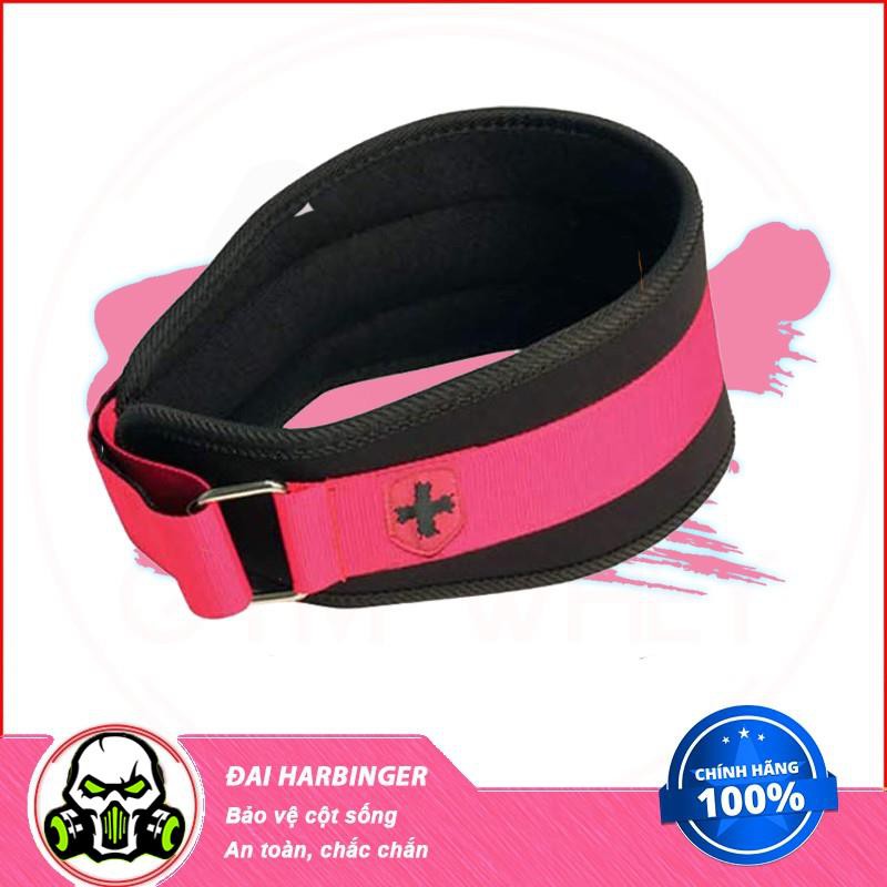 [Freeship] Phụ kiện Thể Thao Gym ĐAI LƯNG NỮ 5 INCHES HỒNG HARBINGER WOMEN FOAM CORE BELT 232 TPBS