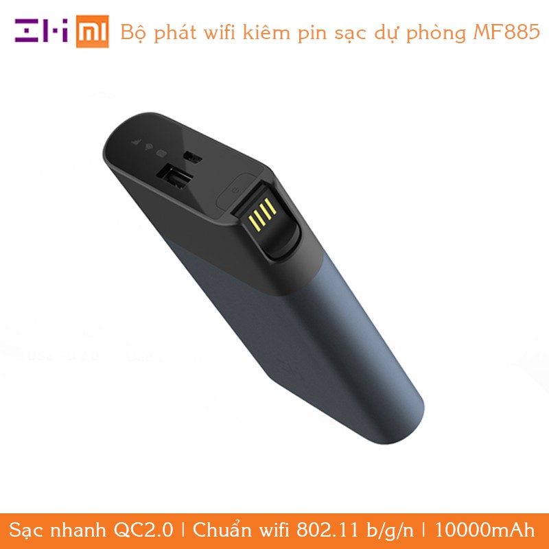 Bộ phát wifi kiêm pin sạc dự phòng ZMI MF8855