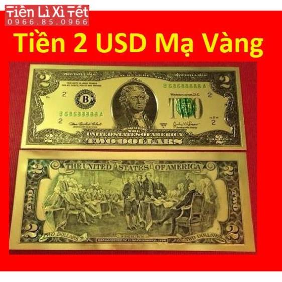 Tờ 100 USD mạ vàng plastic óng ánh sưu tầm