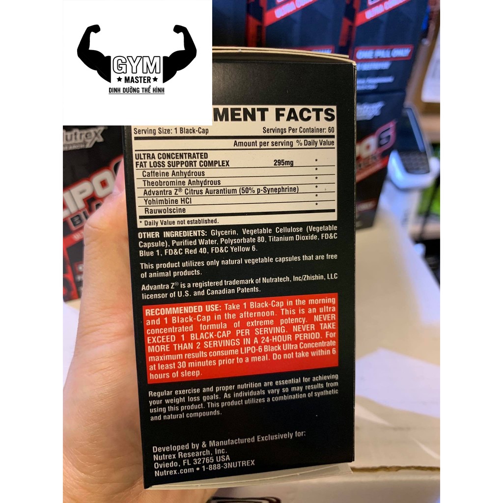 Viên giảm mỡ cấp tốc , giảm cân mạnh mẽ Lipo 6 Black Nutrex 60 viên - Hàng phân phối chính hãng 100% | BigBuy360 - bigbuy360.vn