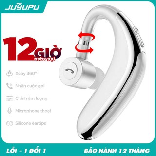 Tai Nghe Bluetooth JUYUPU, xoay 360 độ - hỗ trợ đeo 2 bên, pin trâu