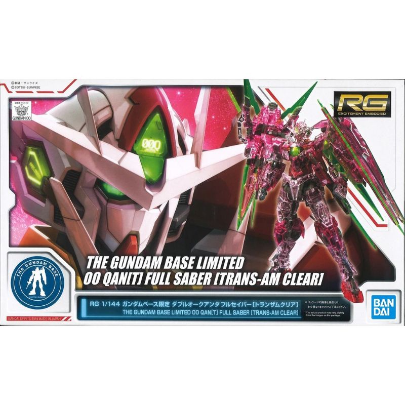 Mô hình lắp ráp Gundam 00 QanT full saber Trans amr clear 1/144 Bandai.