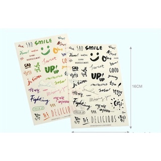 Set 2 miếng sticker trang trí Diary Deco Pack