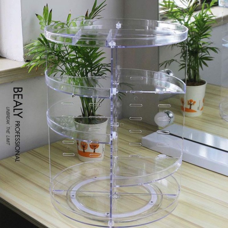 Kệ mỹ phẩm xoay 360 độ để bàn Loại 1