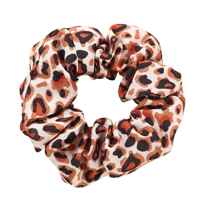 Cột Tóc Scrunchies Tròn Vải Da Beo Leopard cực Cá Tính - Phụ kiện Halu