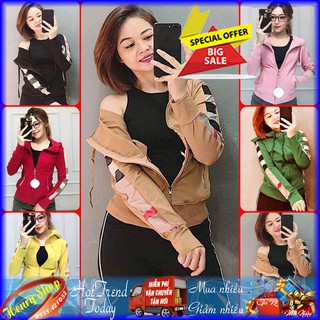 [Giá Tốt] ÁO KHOÁC NỮ DA CÁ CHỐNG NẮNG Viền Tay Caro (M30 - Có Bán Sỉ)