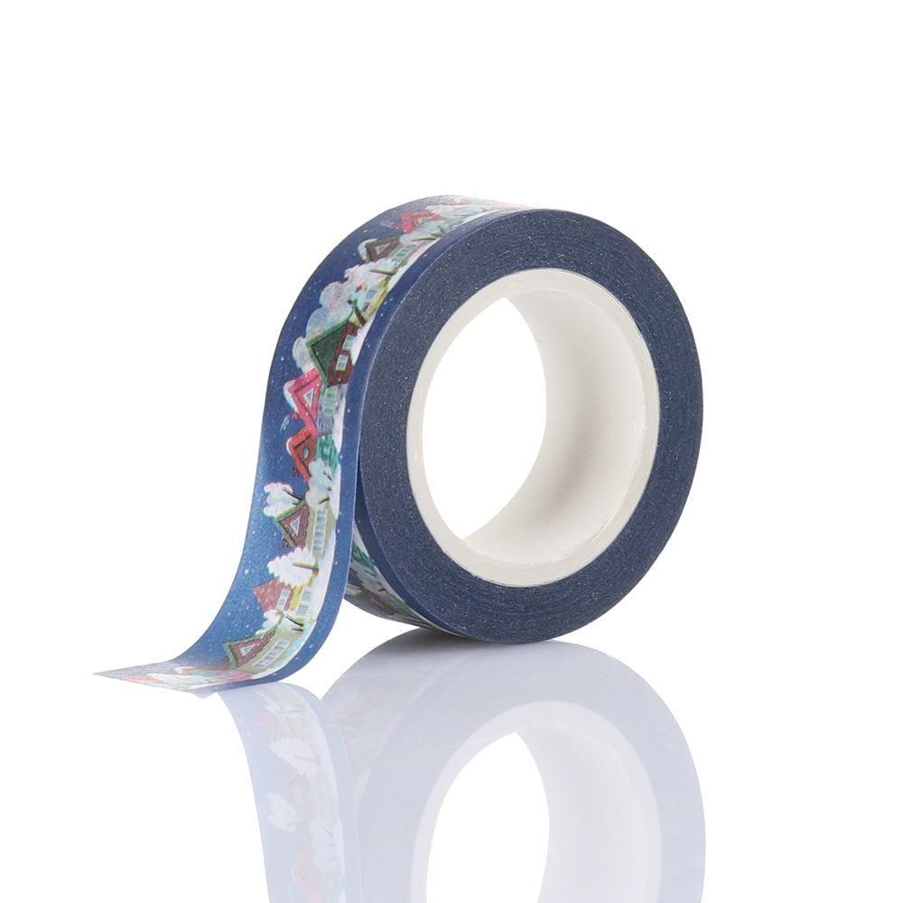 LAKAMIER 1 Cuộn Băng Keo Dán Bong Bóng Họa Tiết Giáng Sinh Trang Trí Sổ Tay DIY