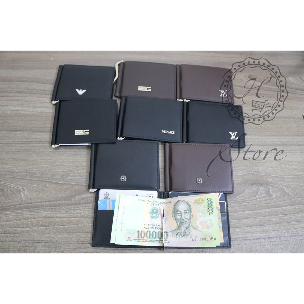 Ví Kẹp tiền money clip hàng da thật hot 2020