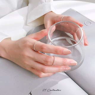 Nhẫn bạc Ropy Nhẫn bạc Tiệm bạc 21Centimeters