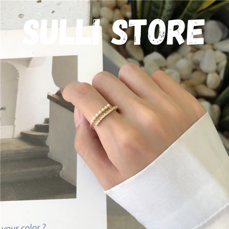 Nhẫn nữ vàng xoắn freesize Sulli store