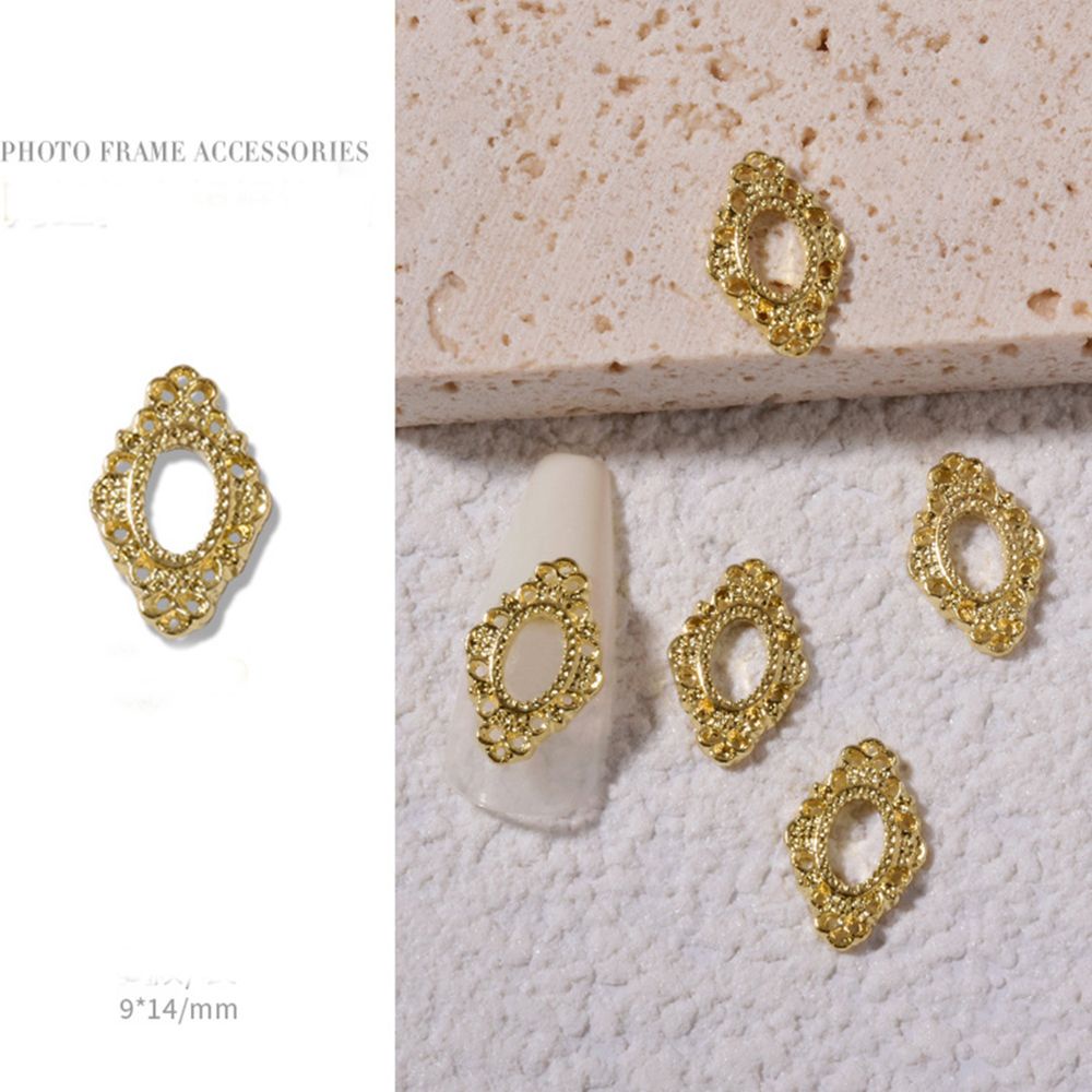 [Hàng mới về] Gói 5 phụ kiện trang trí móng bằng hợp kim 3D DIY thời trang đẹp mắt