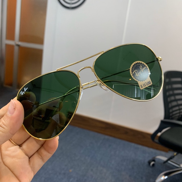 Kính nam Rayban màu Rêu gọng vàng | BigBuy360 - bigbuy360.vn