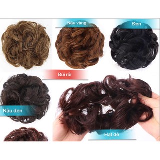 Búi tóc giả trẻ trung thời trang - Búi tóc rối tự nhiên