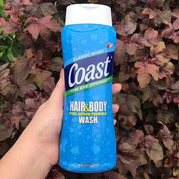 Sữa tắm gội Coast Hair & Body Wash 532ml của Mỹ