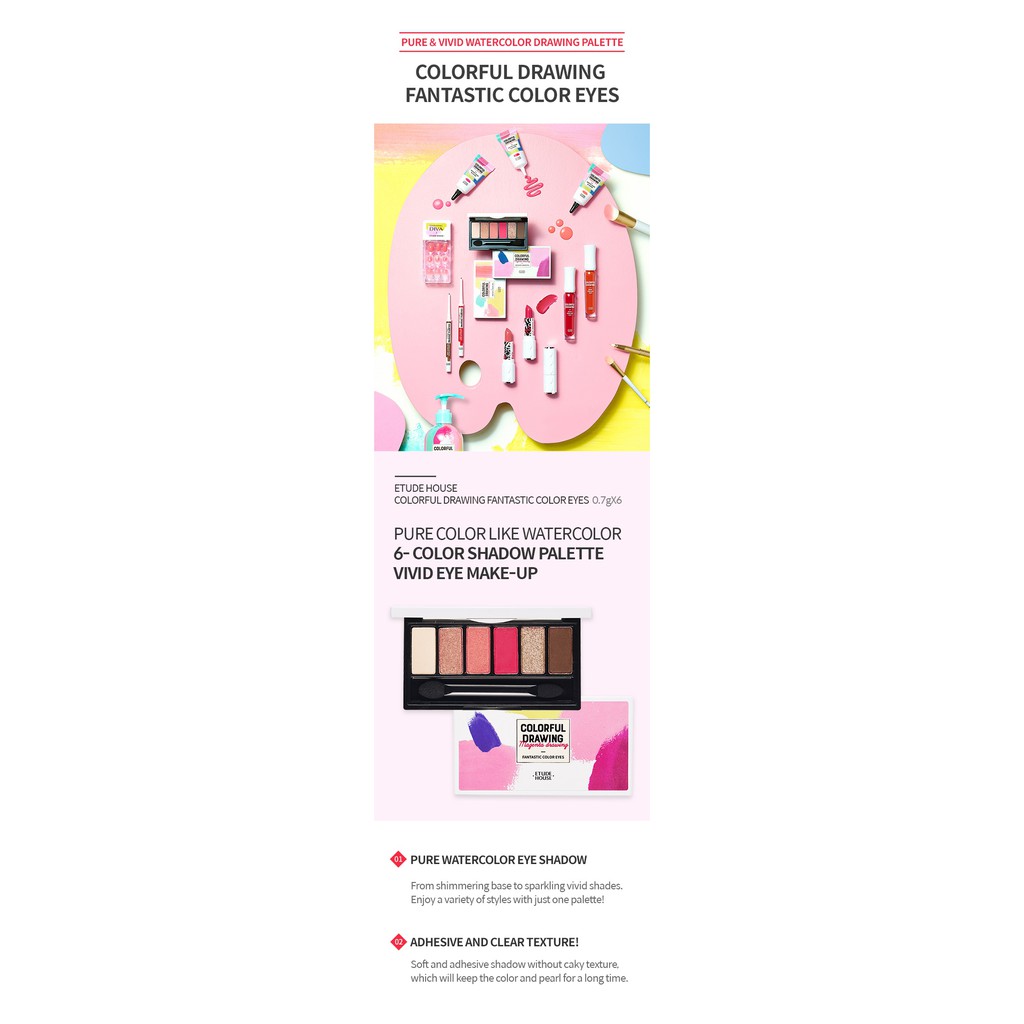 Bảng phấn mắt Hàn Quốc  Etude House Colorful Drawing Fantasic Color Eyes