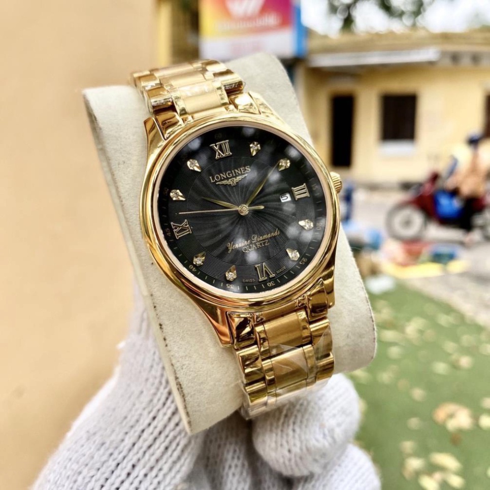 Đồng Hồ Nam longines Sapphire LG032 Dây Thép Máy Pin Nhật Chống nước, Chống Xước Tuyệt Đối