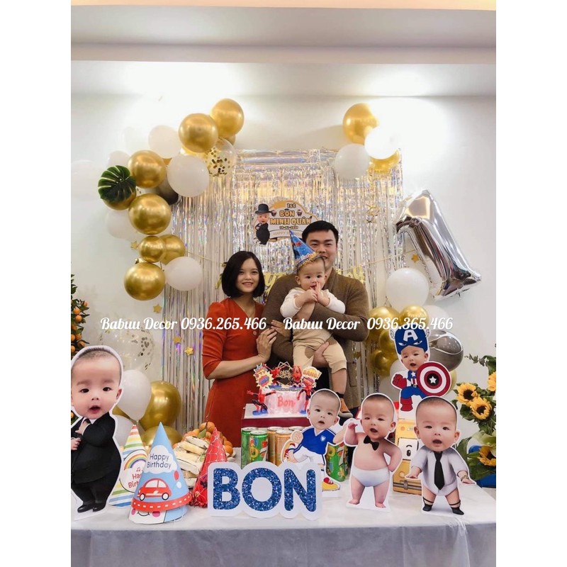 Set bóng sinh nhật và chibi của chị Duyên BBr