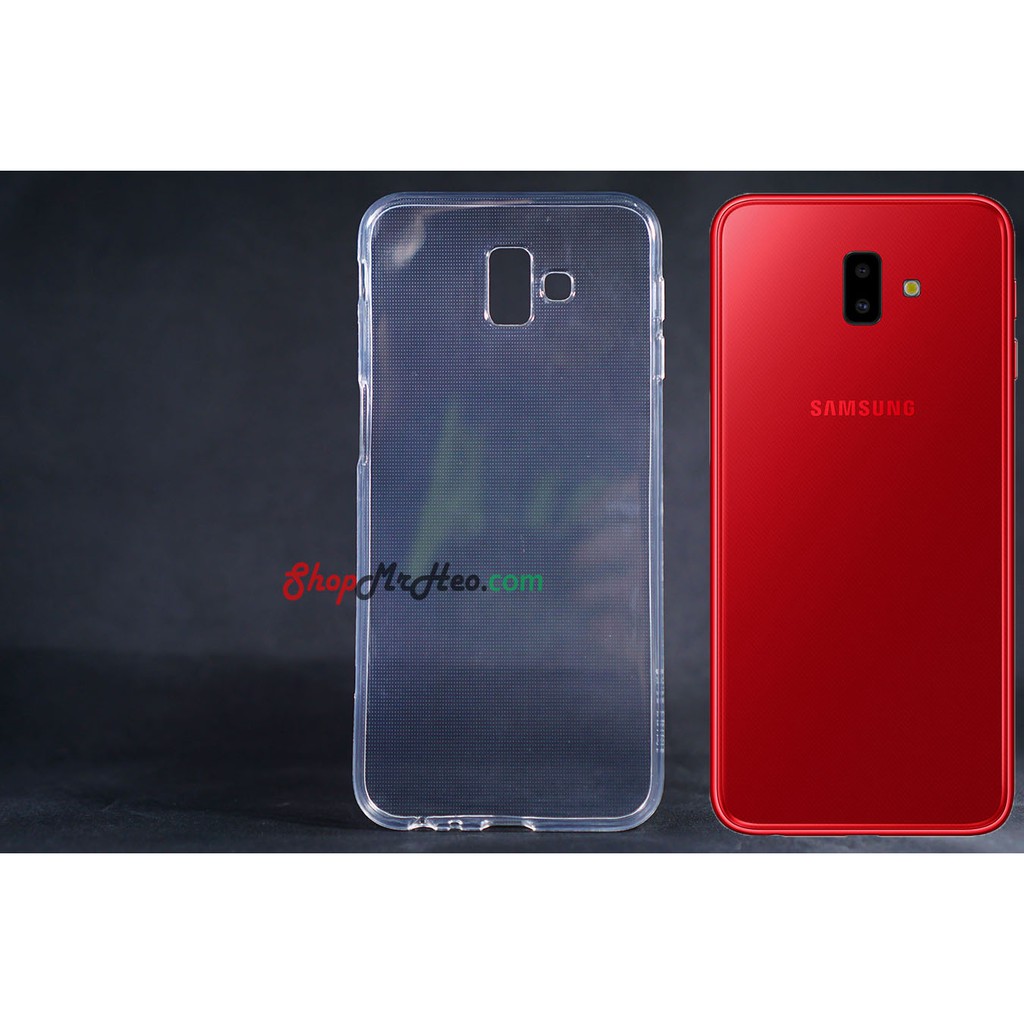 [Freeship toàn quốc từ 50k] Ốp dẻo trong Samsung Galaxy J6 Plus Tặng kèm kính cường lực