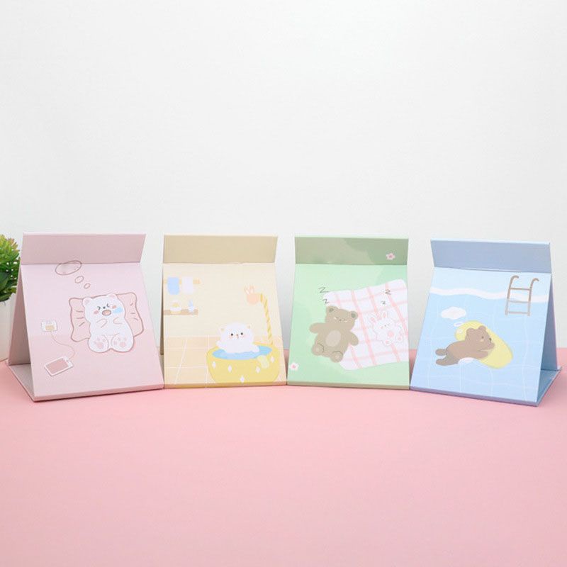 Gương gập để bàn 21x15cm: Gấu Thỏ Ú - Hello Monster - Muông Thú Wonderful - Hình nổi ngộ nghĩnh - Nhóc Phi Hành Gia...