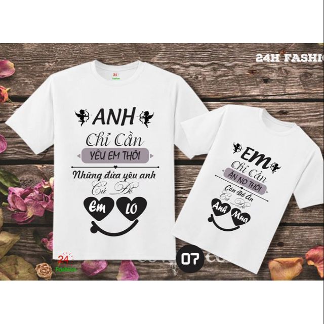 Áo đôi anh chỉ cần yêu em thôi...