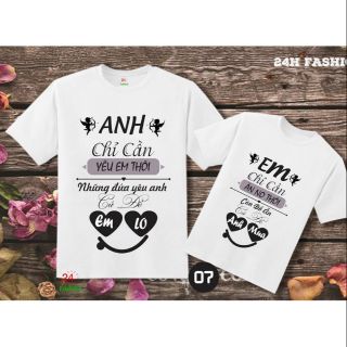 Áo đôi anh chỉ cần yêu em thôi...