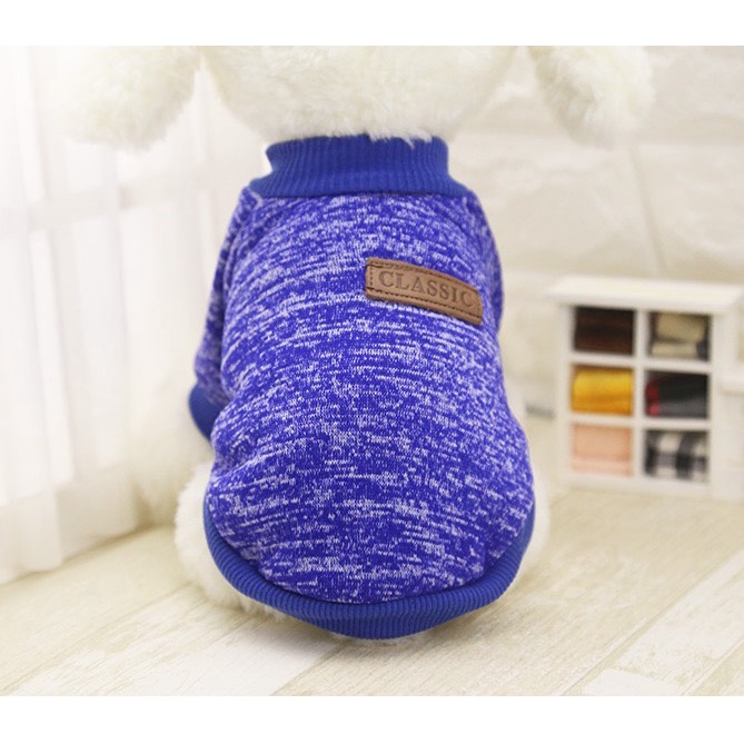 Áo nỉ giả len cho chó mèo