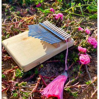 Đàn Kalimba 17 Phím Nguyên Khối Giá Rẻ tặng túi, Búa, Hướng Dẫn, Khăn Lau, Dán Phím, Tuning Sẵn