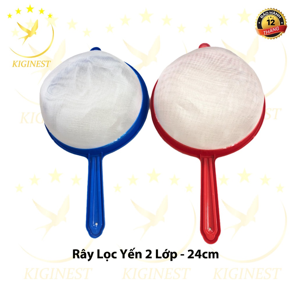 RÂY NHỰA LỌC YẾN 2 LỚP - ĐƯỜNG KÍNH 24CM - HÀNG CHẤT LƯỢNG, LƯỚI DÀY