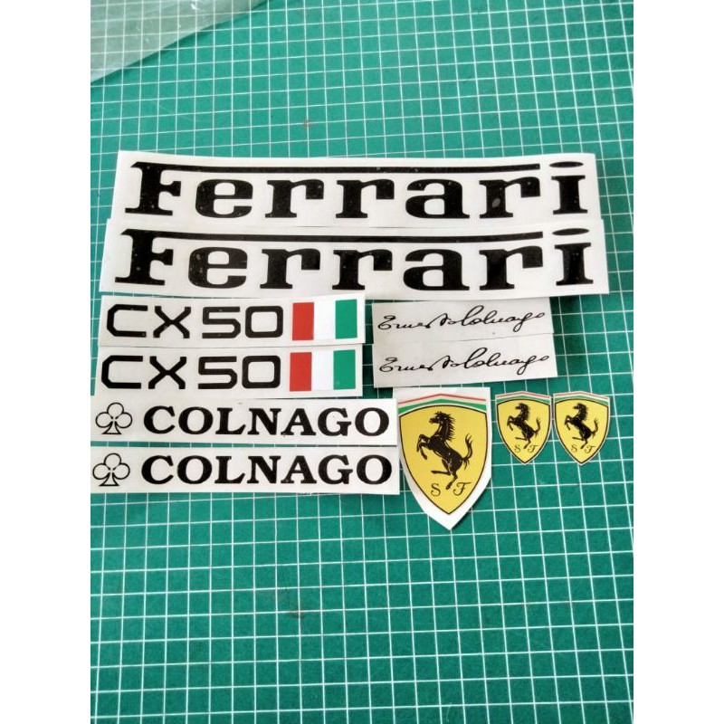 Ferrari Sticker Dán Trang Trí Xe Đạp Đẹp Mắt Cao Cấp