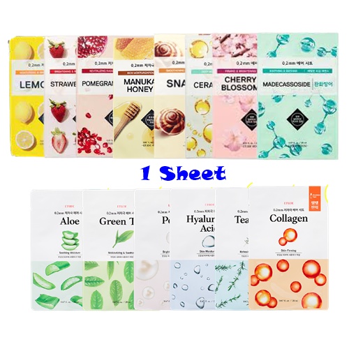 [Hàng mới về] Túi mặt nạ chăm sóc da Etude House liệu pháp khí 0.2 3 ngày