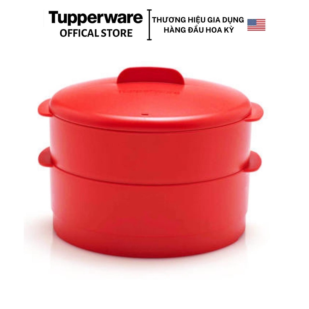 Xửng hấp 2 tầng/ 3 tầng Tupperware Steam It - Hàng chính hãng - Bảo hành trọn đời - Nhựa nguyên sinh, an toàn