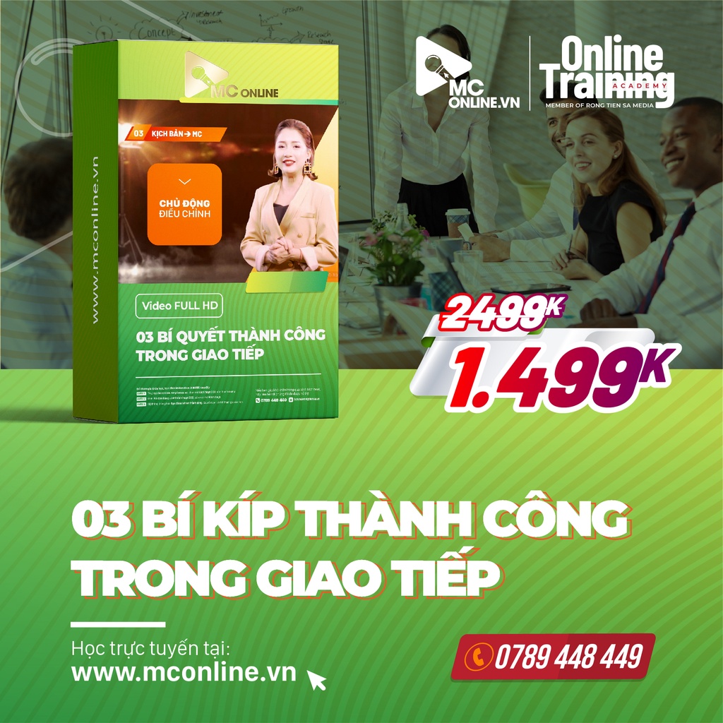 MCONLINE.VN - Khóa Học Online NGHỆ THUẬT TỰ TIN GIAO TIẾP TRƯỚC ĐÁM ĐÔNG - Chuyên gia tương tác thực hành riêng