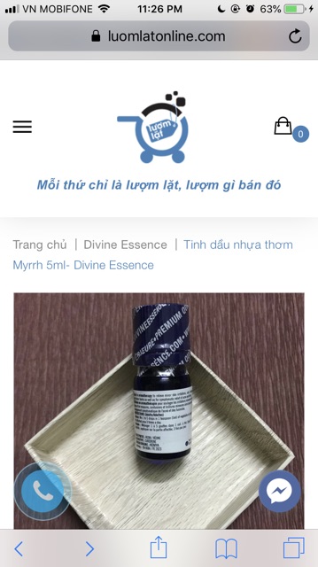 TINH DẦU NHỰA THƠM MYRRH - 5ML - DIVINE ESSENCE