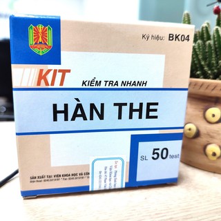 Kit test kiểm tra nhanh hàn the