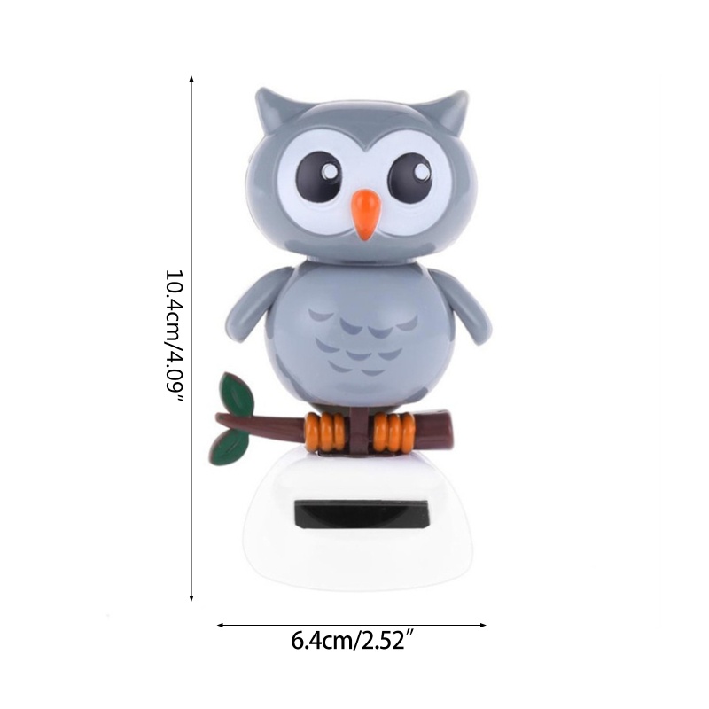 Mô Hình Chim Cú Hoạt Hình Bằng Năng Lượng Mặt Trời 5 &quot;Trang Trí Xe Hơi