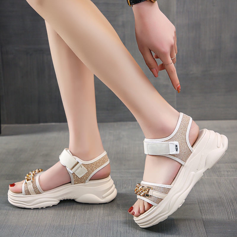 Giày Sandal Đế Dày 3cm-5cm - 5cm Chống Trượt Thời Trang Mùa Hè 2022 Cho Nữ